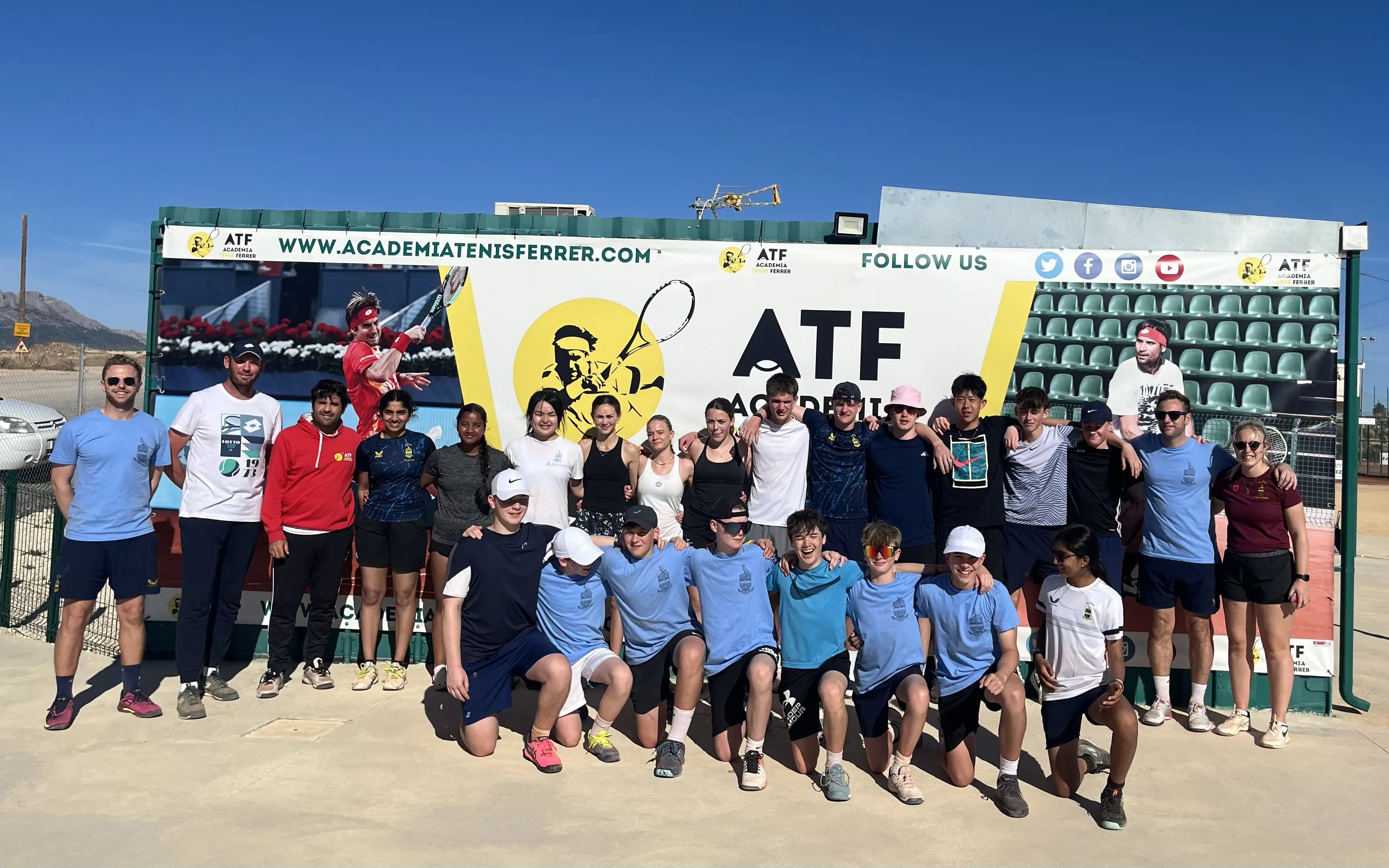 Repton Pupils Attend Tennis Performance Camp at David Ferrer Academy