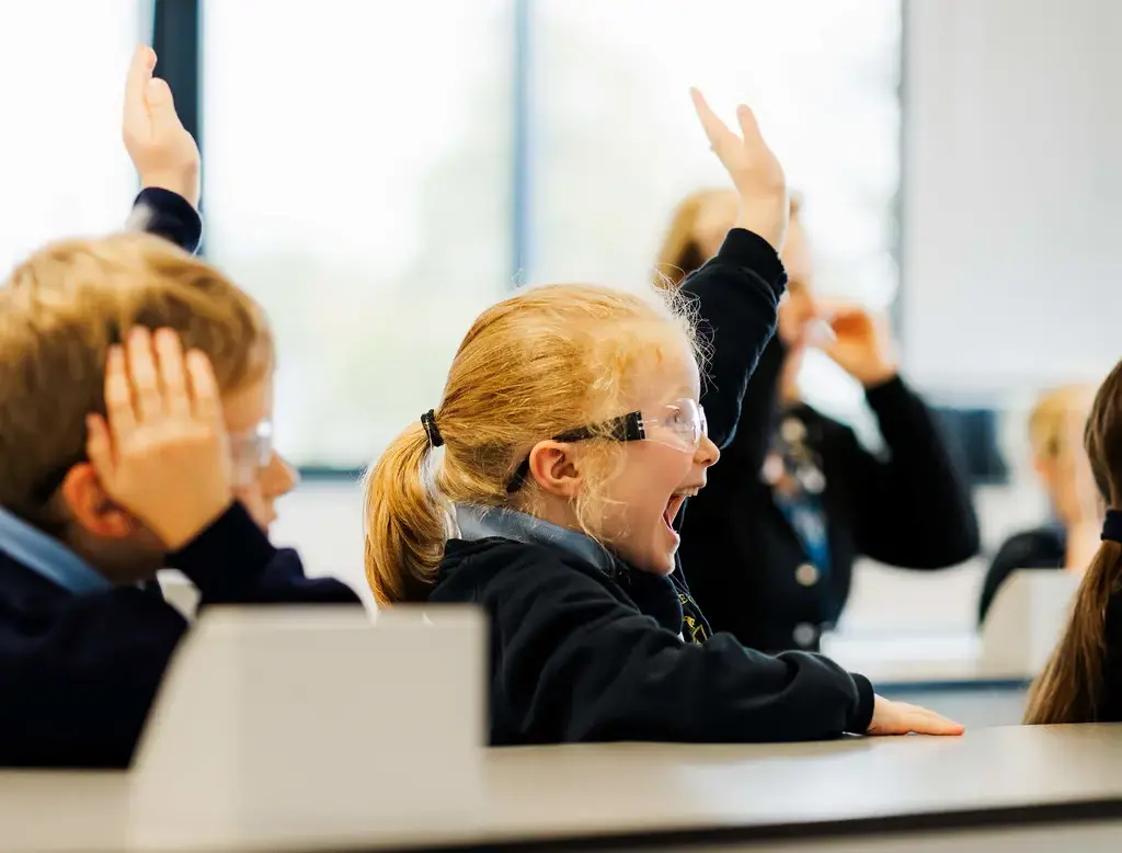 Pupils in class at Repton Prep