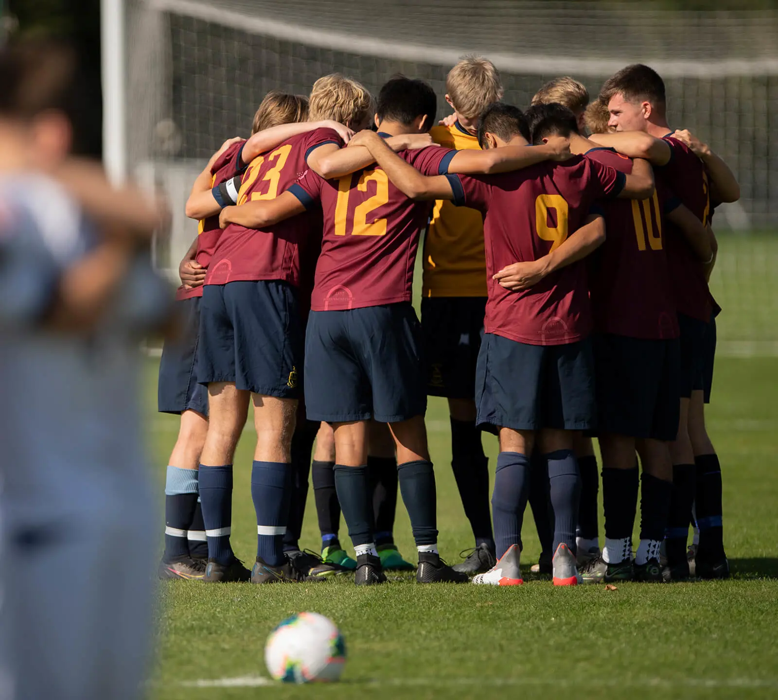 Senior pupils at Repton School's football Performance Pathway