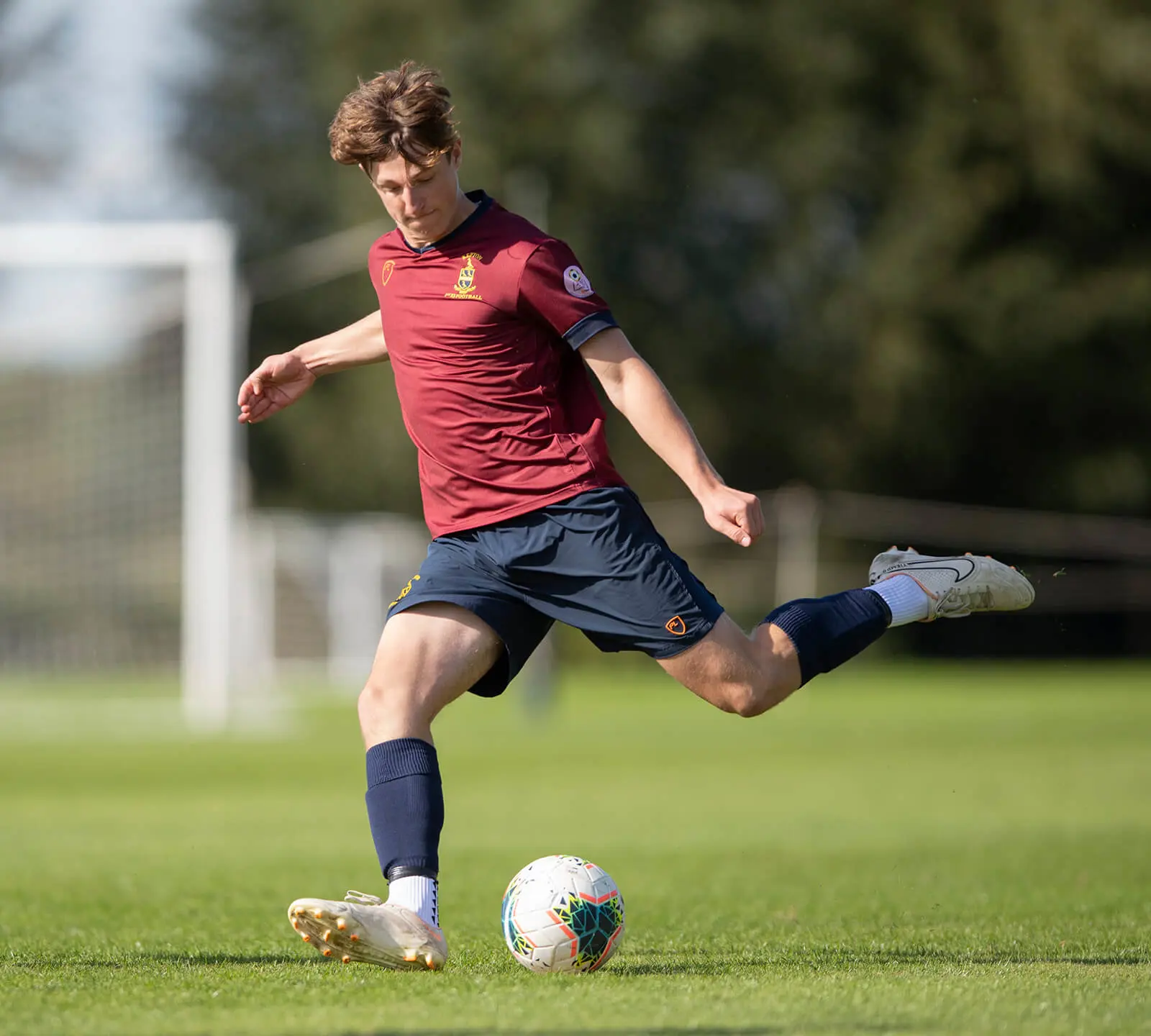 Senior pupil at Repton School on the Football Performance Pathway